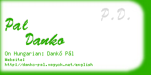 pal danko business card