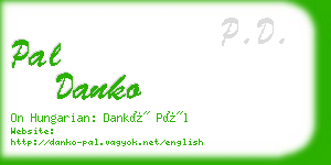 pal danko business card